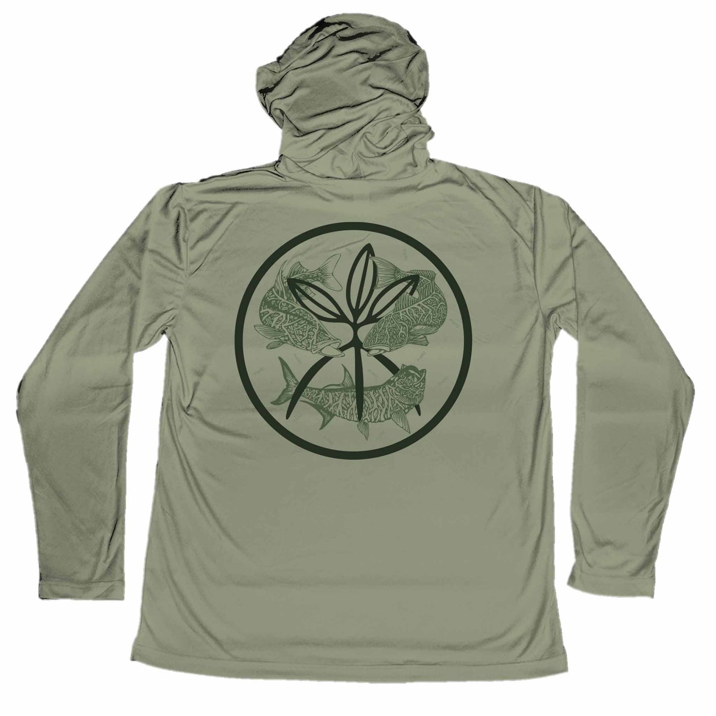 MANG Tri Leaf Slam MANG Hoodie - S-Olive Green
