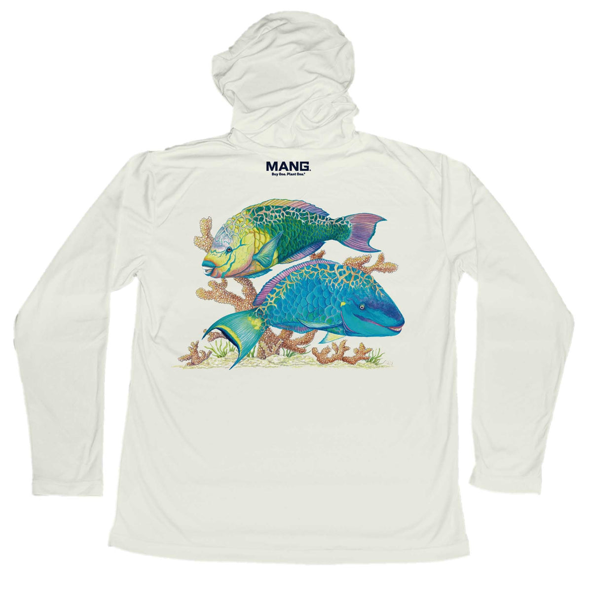 MANG Parrotfish Hoodie - S-Oyster Shell