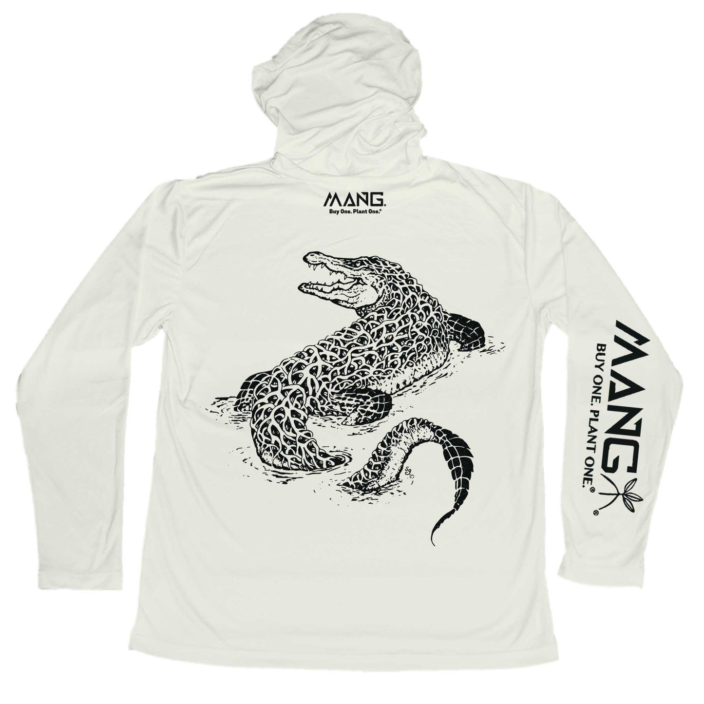 MANG Gator MANG Hoodie - S-Oyster Shell