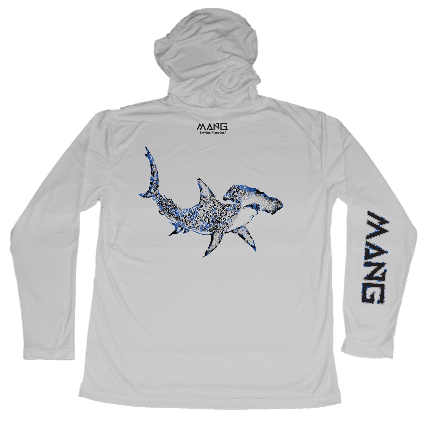 MANG Hammerhead Shark MANG Hoodie - S-Pearl Grey