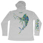 MANG Sailfish Blue Crush Hoodie - S-Pearl Grey