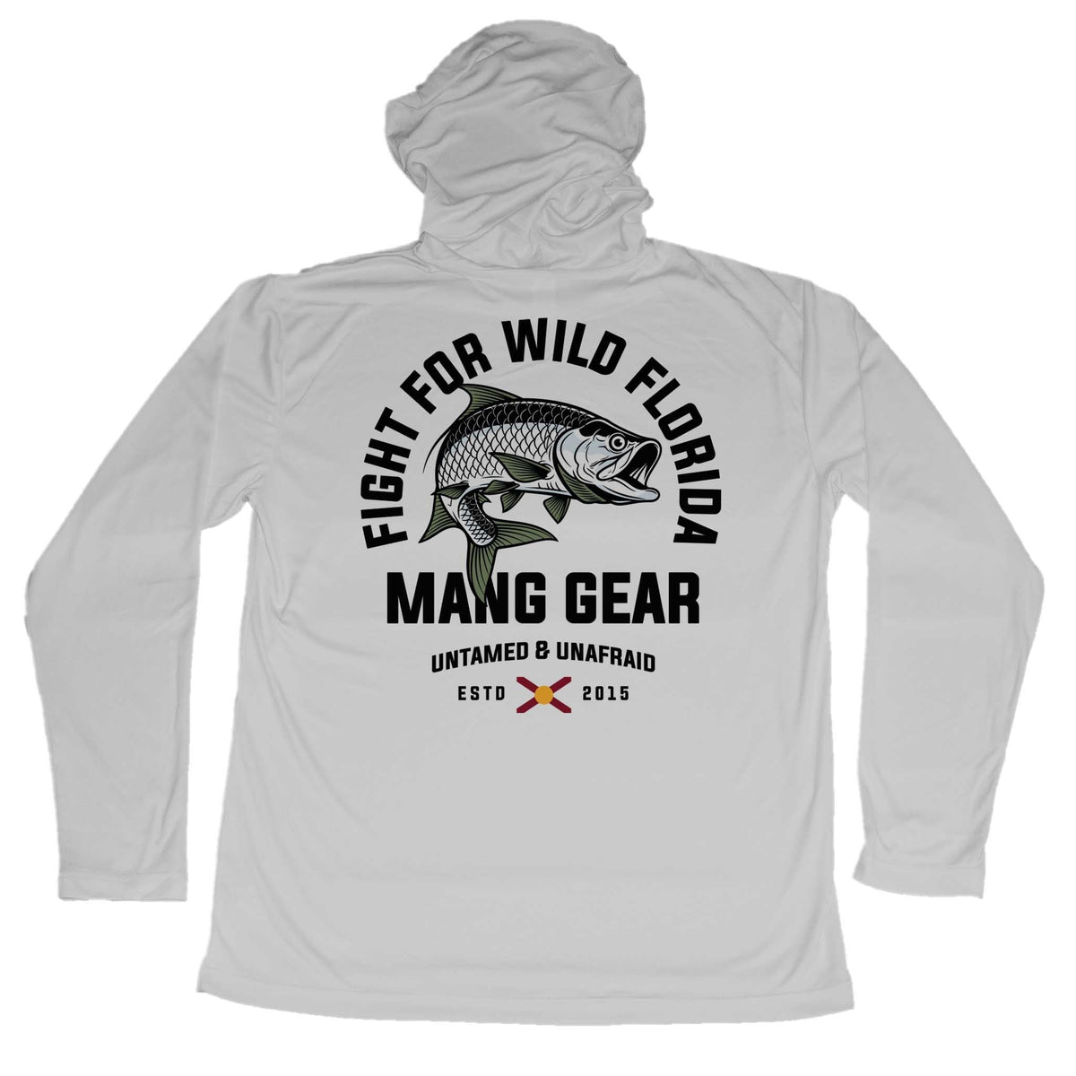 MANG Fight For Wild Florida Tarpon - Youth - Hoodie - YXS-Pearl Gray