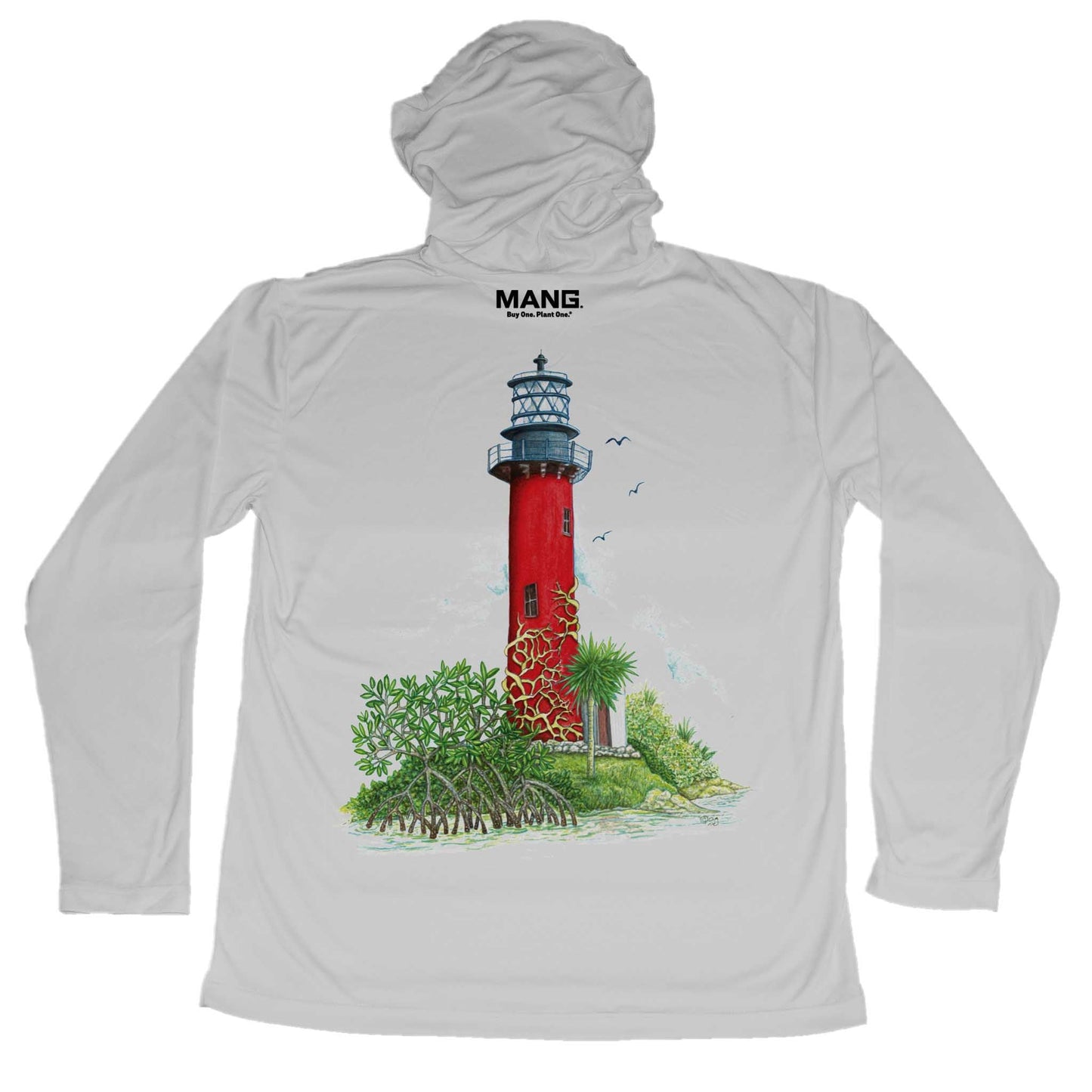 MANG Jupiter Lighthouse MANG Hoodie - S-Pearl Grey
