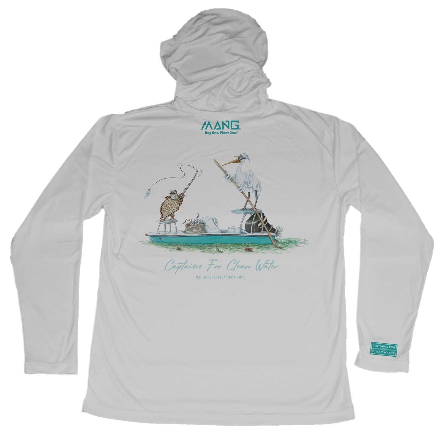 MANG Captain Cleanwater Hoodie - S-Pearl Grey