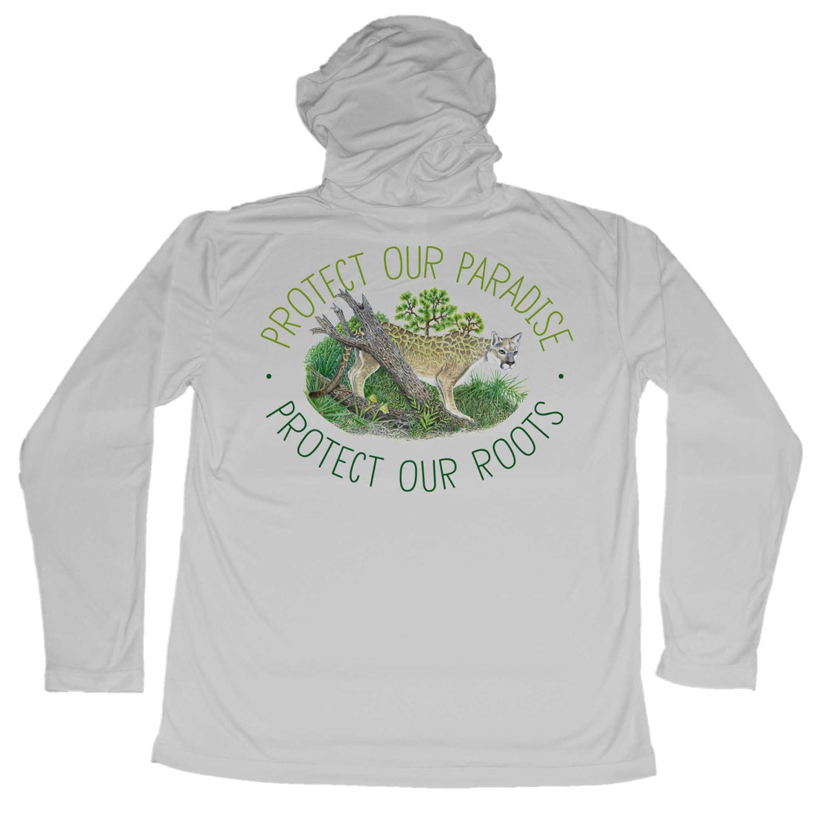 MANG Conservation Florida Panther - Youth - Hoodie - YXS-Pearl Gray