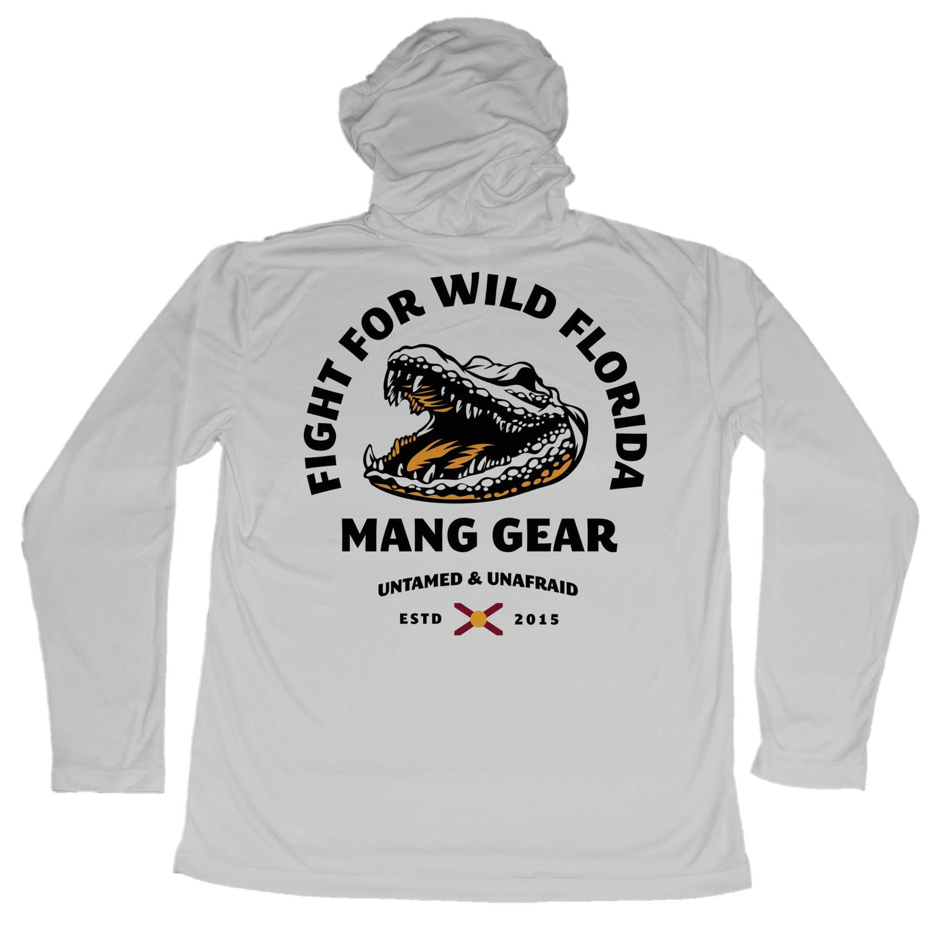 MANG Fight For Wild Florida Gator Hoodie - S-Pearl Grey