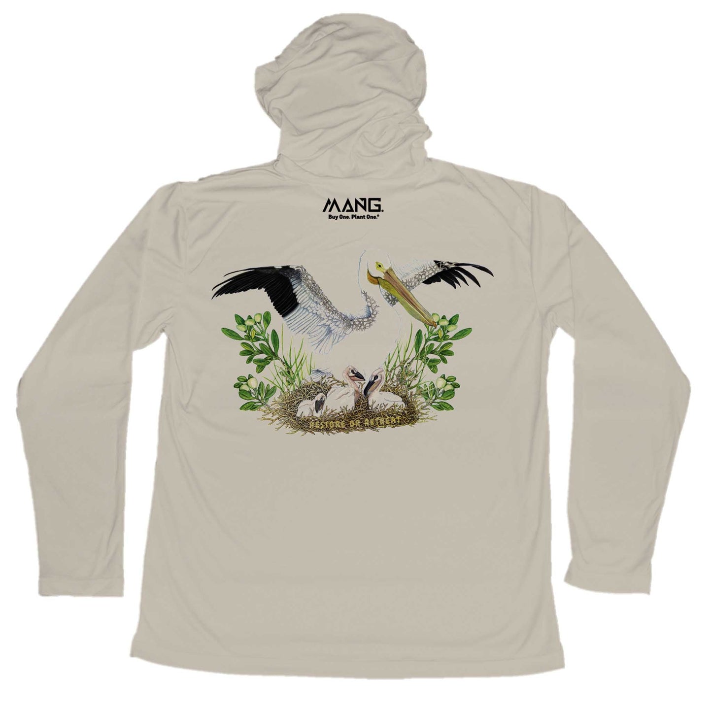 MANG White Pelican MANG Hoodie - S-Tan