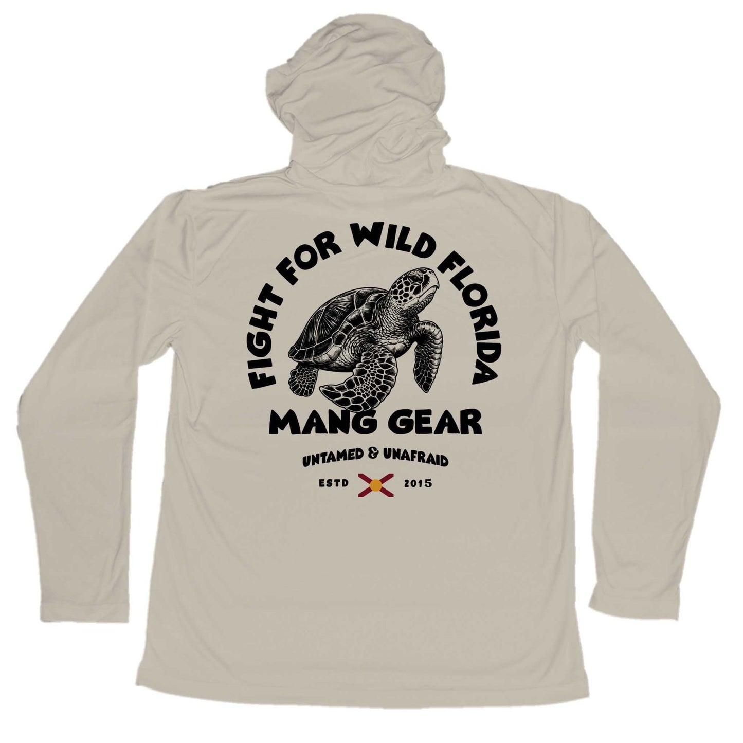 MANG Fight For Wild Florida Sea Turtle Hoodie - S-Tan