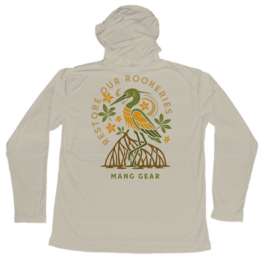 MANG Restore Our Rookeries Heron Hoodie - S-Tan