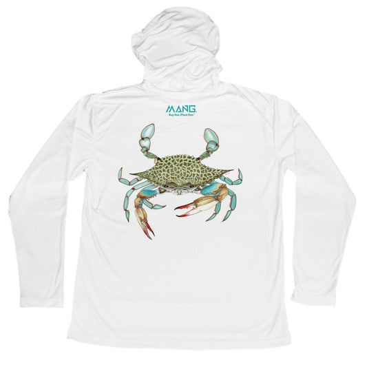 MANG Blue Crab MANG Hoodie - S-White