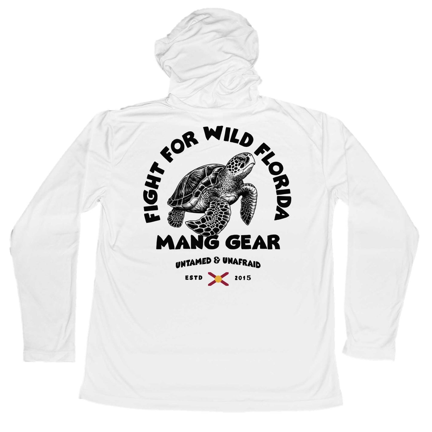 MANG Fight For Wild Florida Sea Turtle - Youth - Hoodie - YXS-White
