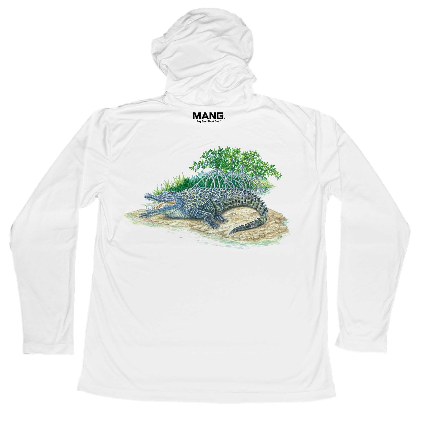 MANG Crocodile MANG - Youth - Hoodie - YXS-White