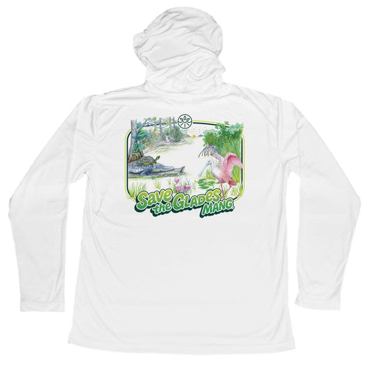 MANG Save the Glades MANG Hoodie - S-White