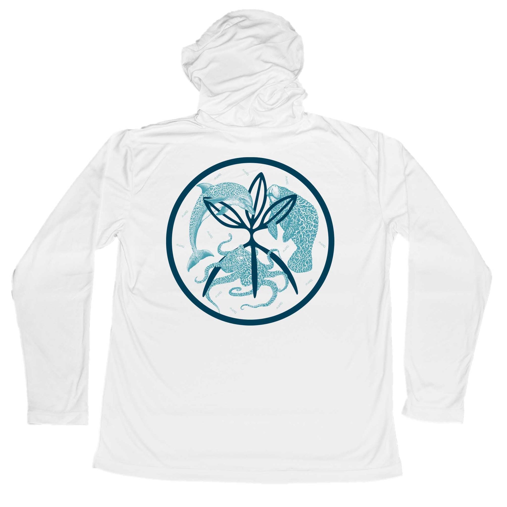 MANG Tri Leaf Fam MANG Hoodie - S-White