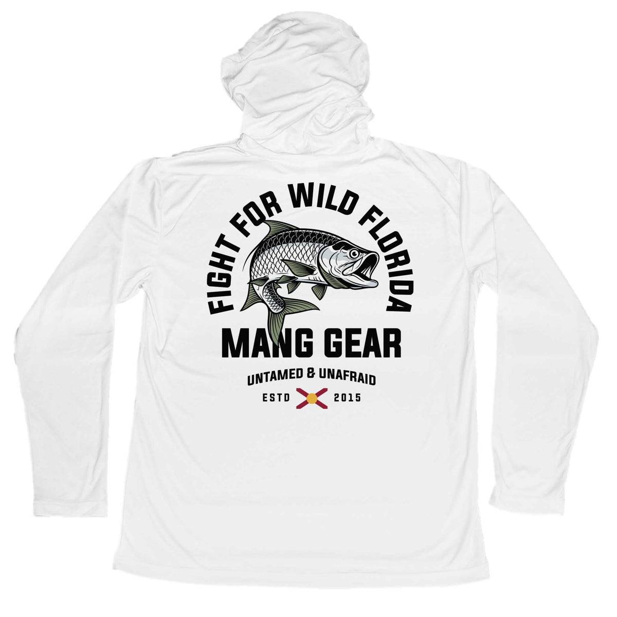 MANG Fight For Wild Florida Tarpon - Youth - Hoodie - YXS-White