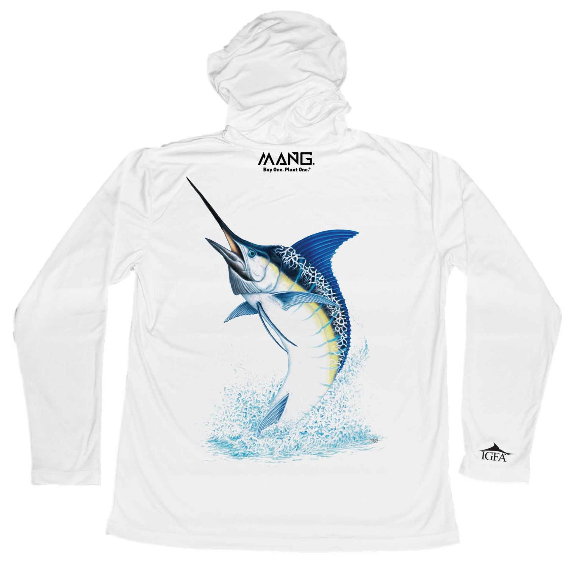 MANG IGFA Blue Marlin MANG Hoodie - S-White