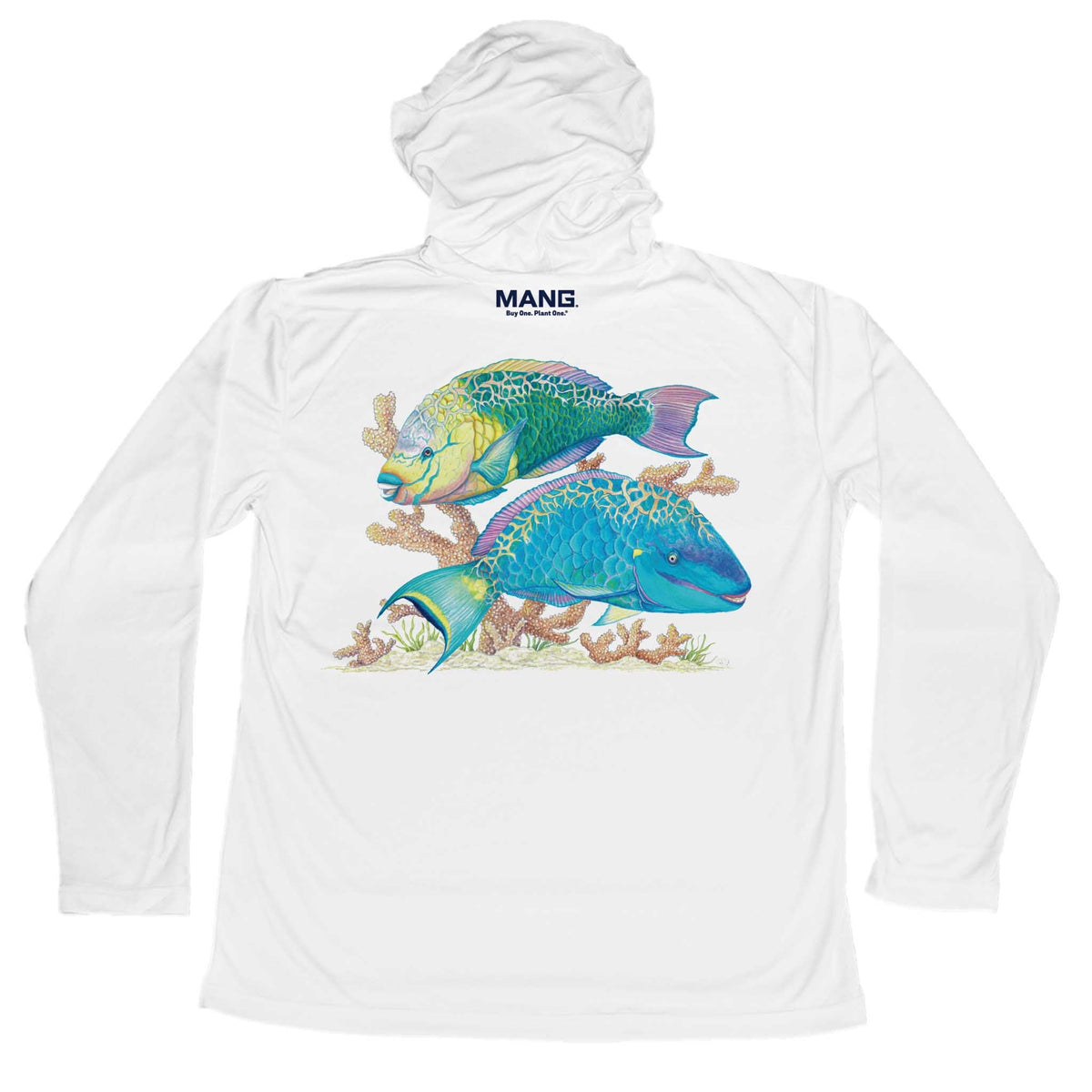 MANG Parrotfish Hoodie - S-White