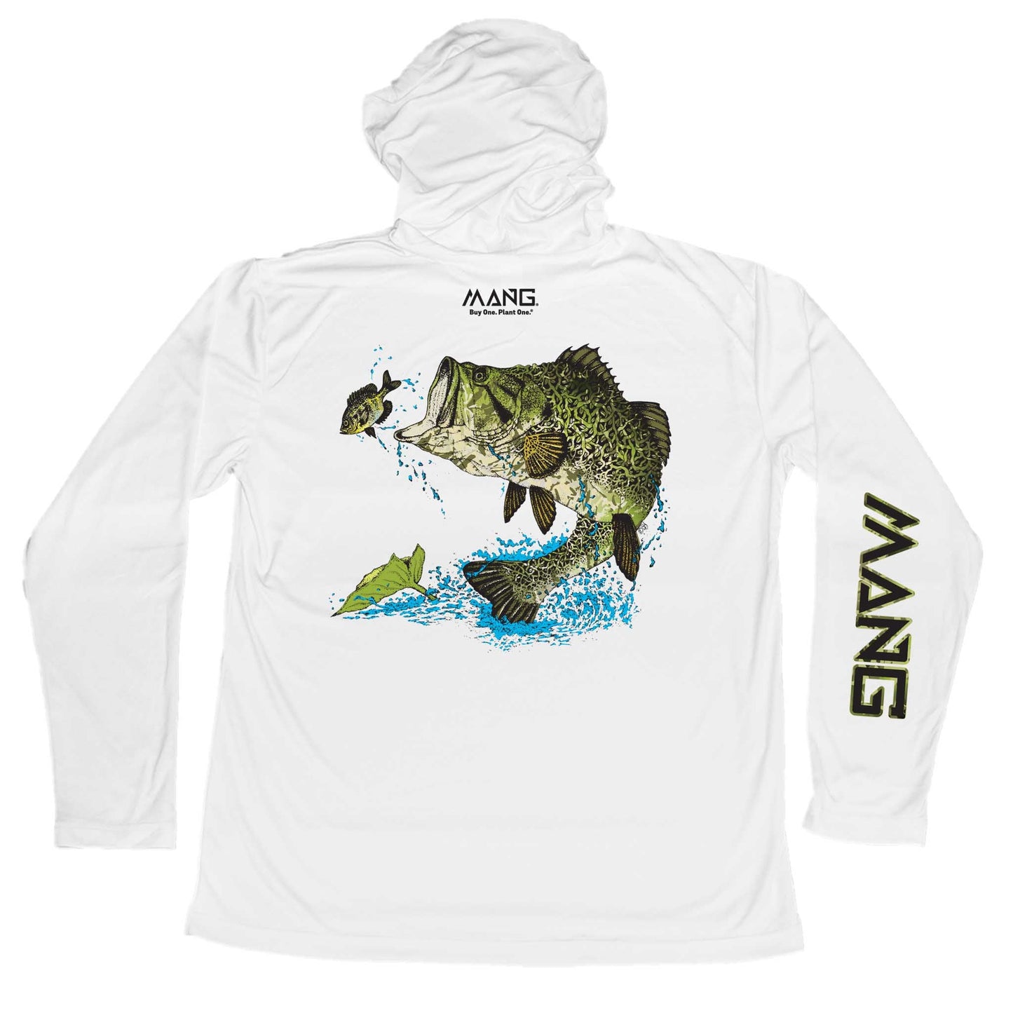 MANG Largemouth Bass MANG Hoodie - S-White