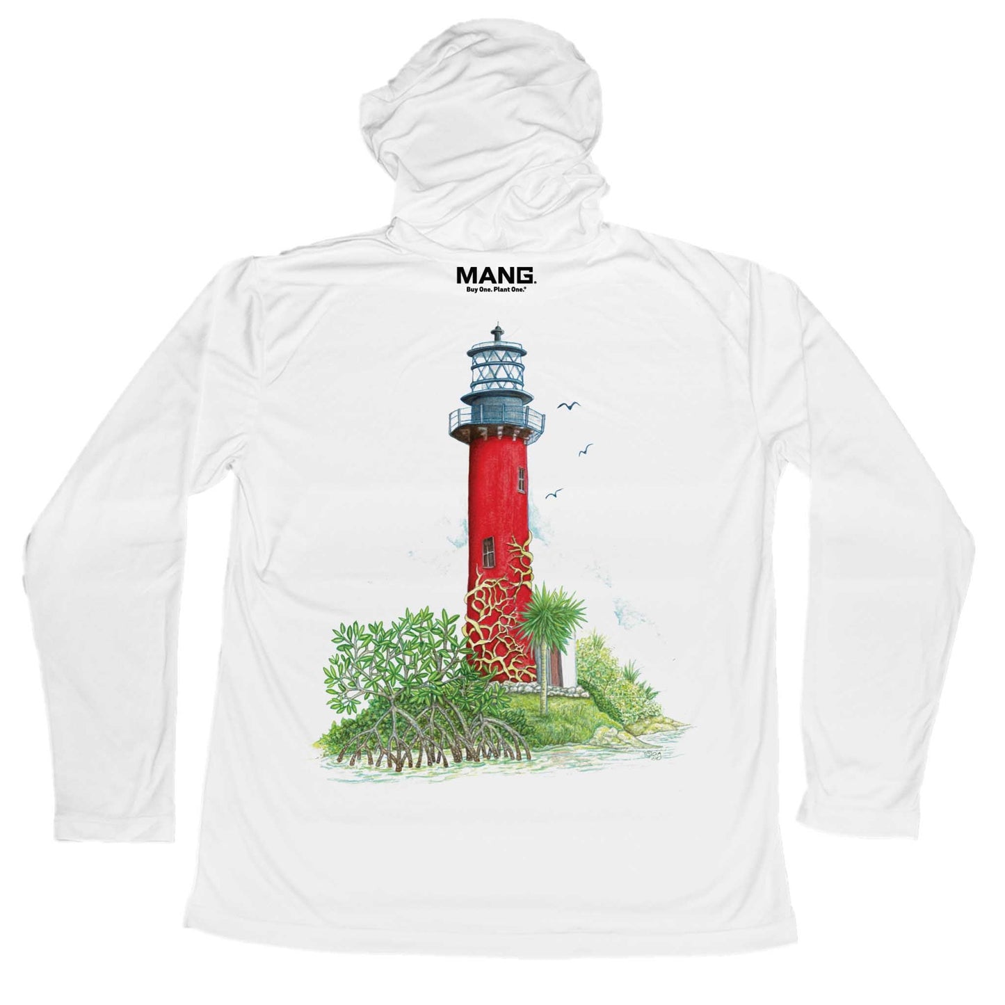 MANG Jupiter Lighthouse MANG Hoodie - S-White