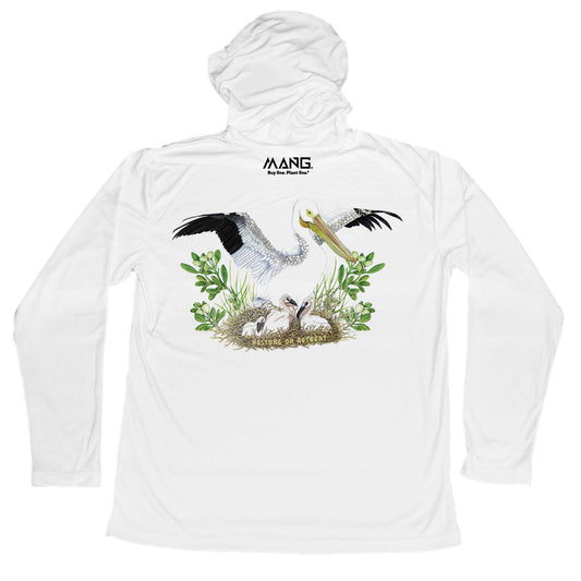 MANG White Pelican MANG Hoodie - S-White