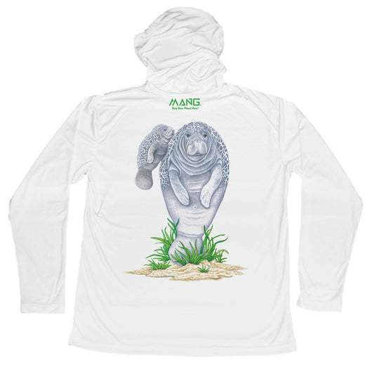 MANG Mamma Manatee MANG Hoodie - S-White
