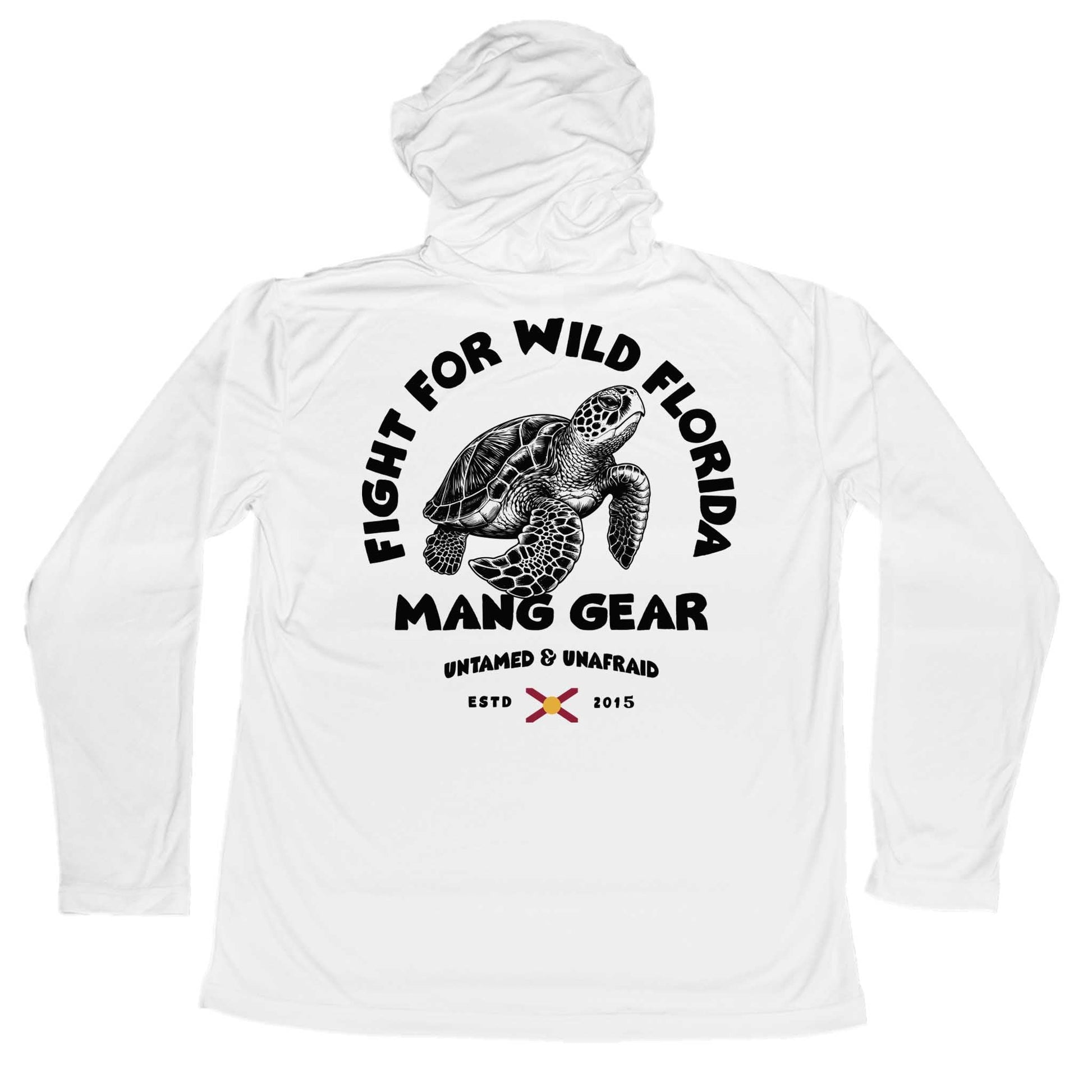 MANG Fight For Wild Florida Sea Turtle Hoodie - S-White