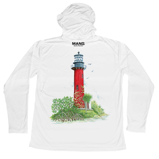 MANG Jupiter Lighthouse MANG - Youth - Hoodie - YXS-White