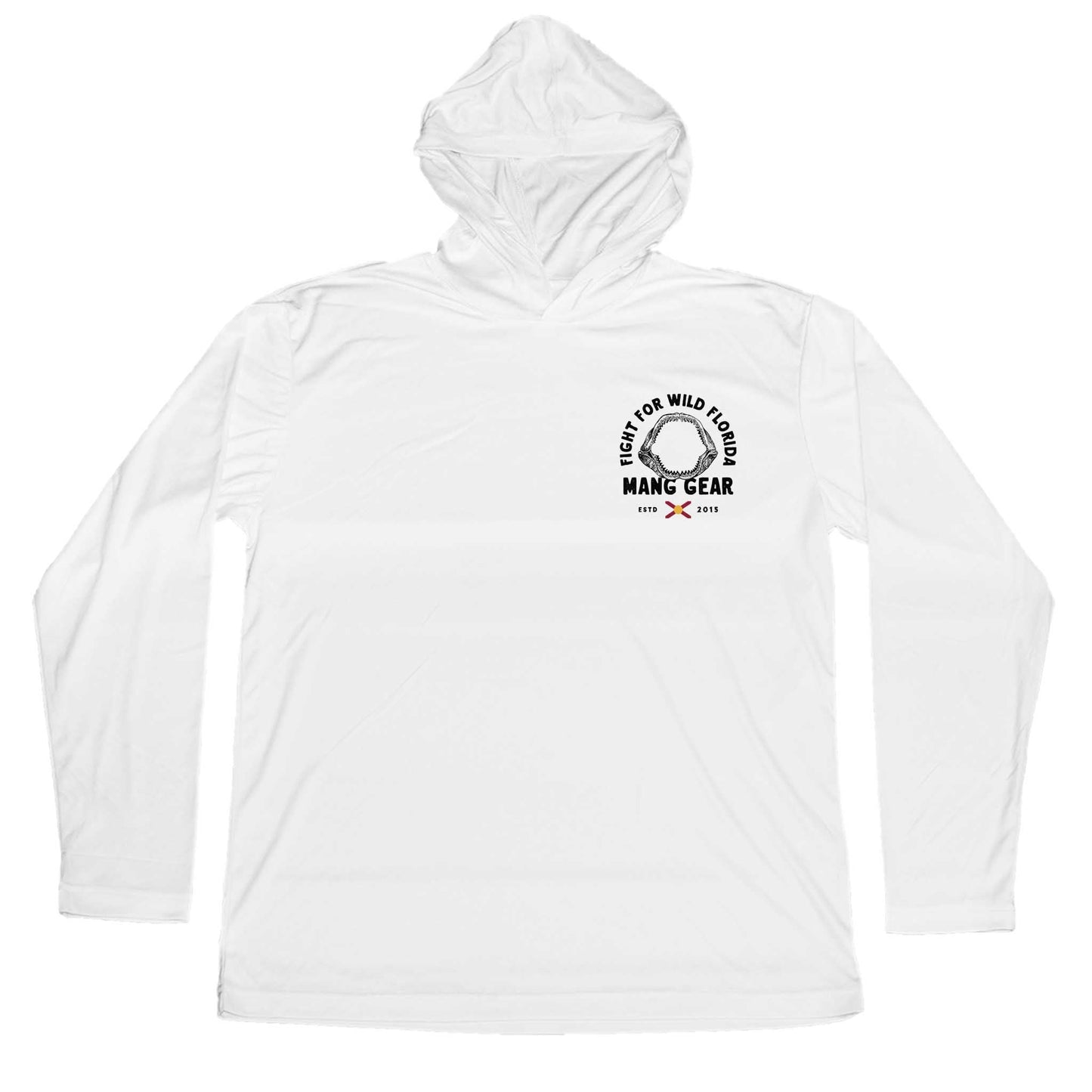 MANG Fight For Wild Florida Shark Jaws Hoodie - -