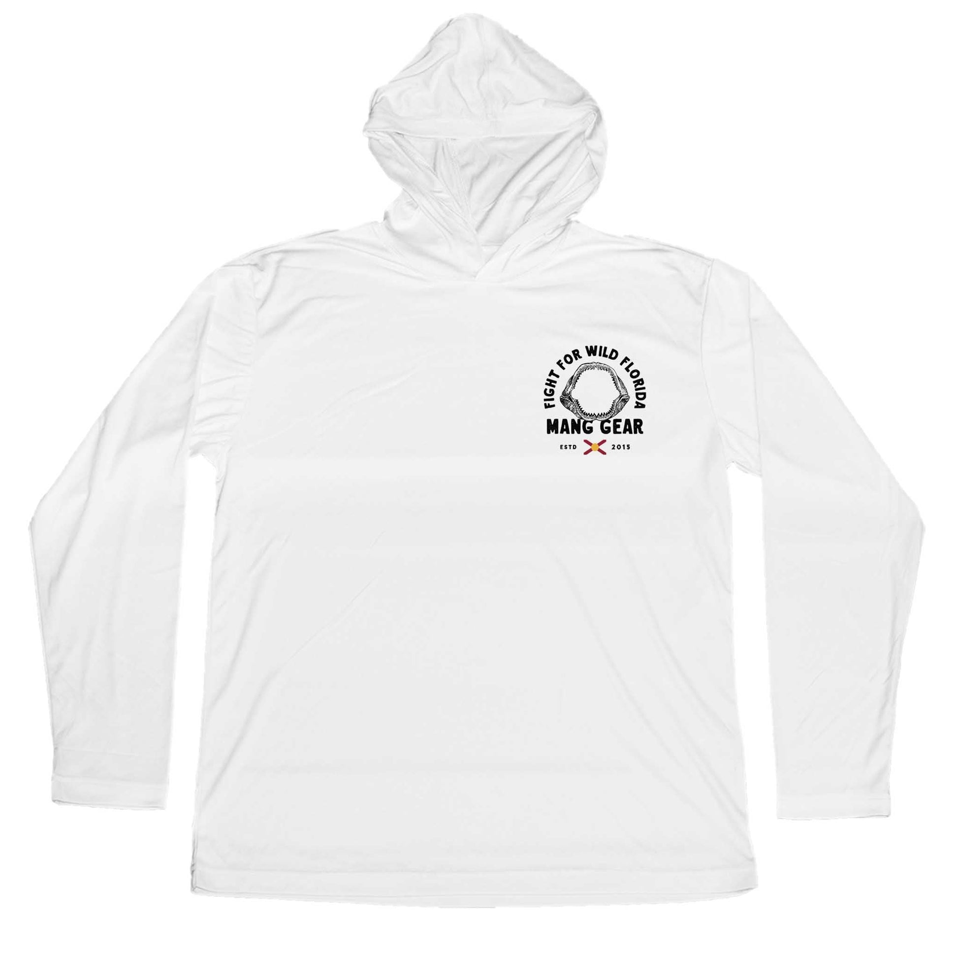 MANG Fight For Wild Florida Shark Jaws Hoodie - -