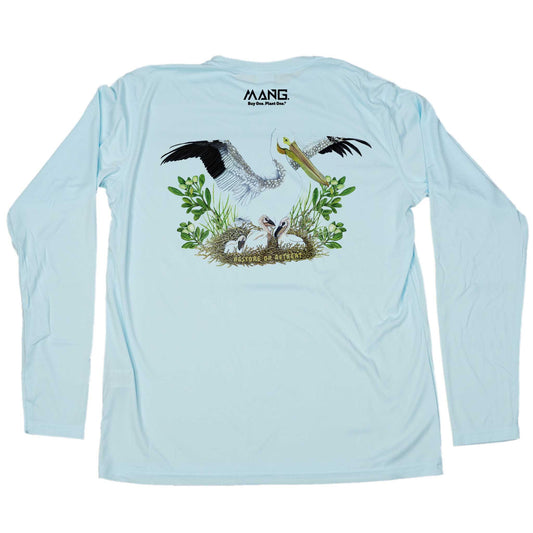 MANG White Pelican MANG - LS - XS-Arctic Blue