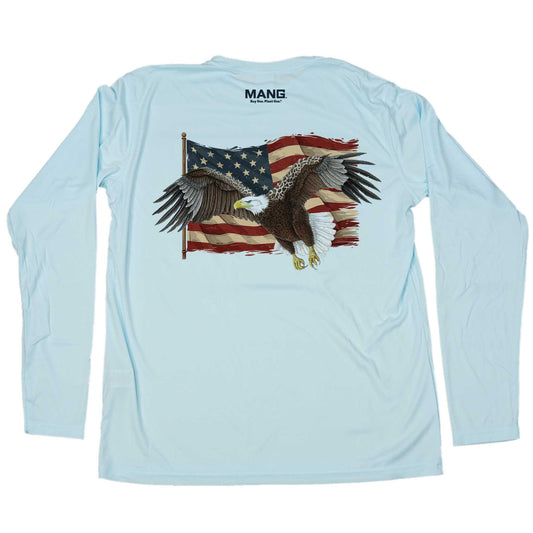 MANG American Eagle - LS - XS-Arctic Blue