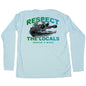 MANG 4ocean Respect The Locals Gator Eco LS - Men's - XS-Arctic Blue