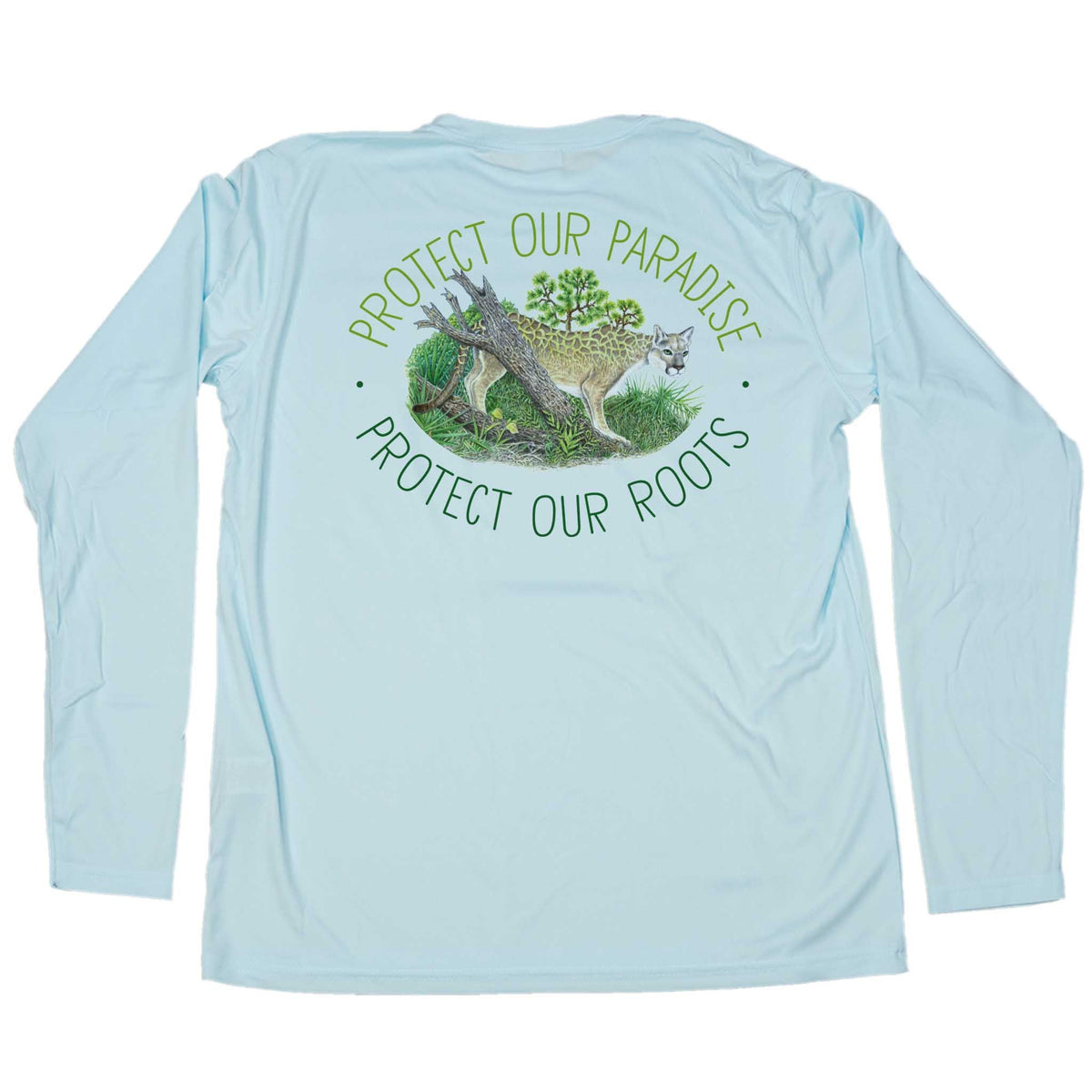 MANG Conservation Florida Panther - LS - XS-Arctic Blue