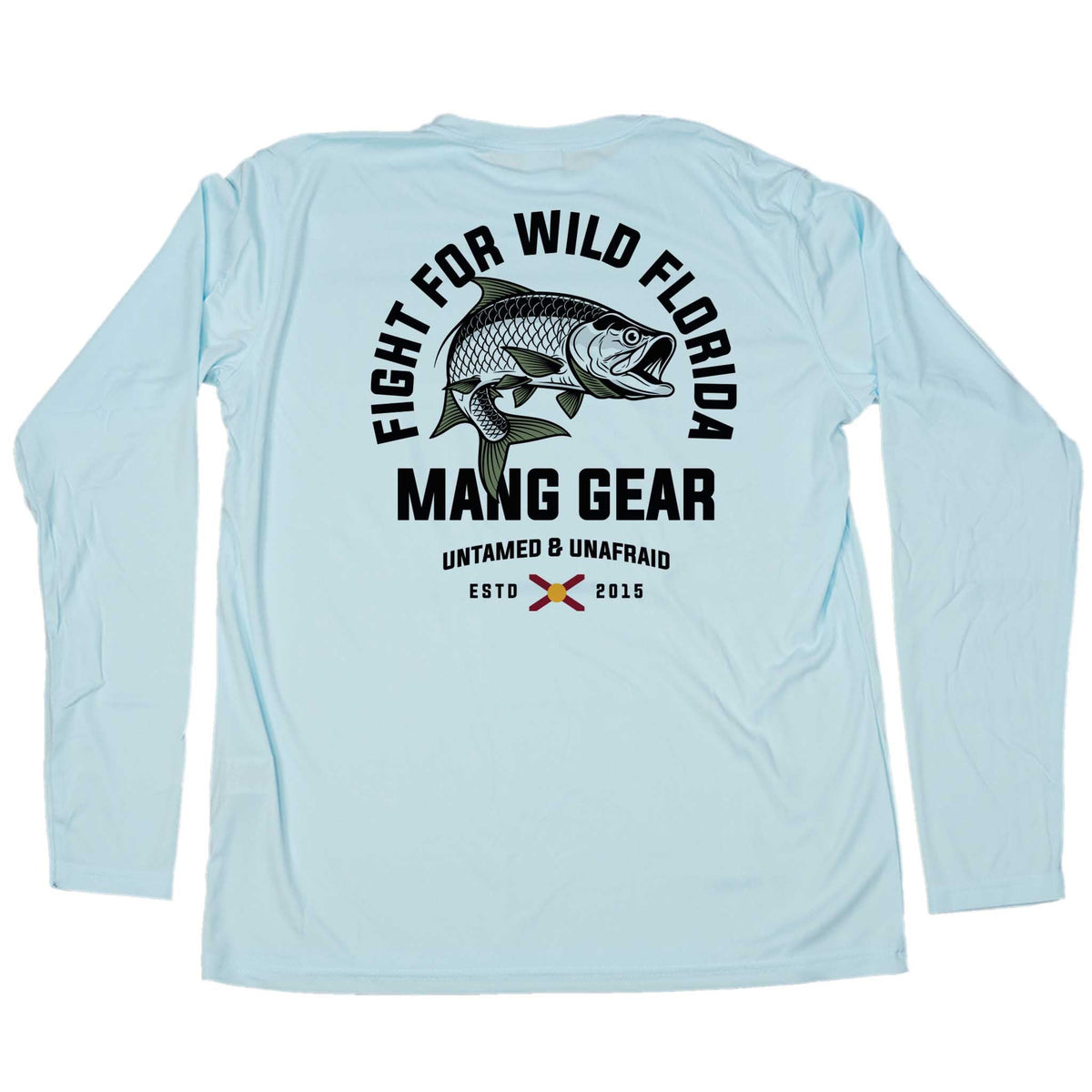 MANG Fight For Wild Florida Tarpon - LS - XS-Arctic Blue