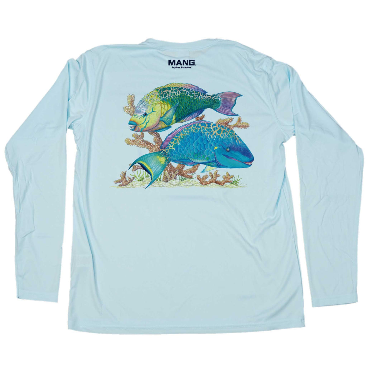 MANG Parrotfish - LS - XS-Arctic Blue