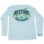 MANG Restore Our Shores Men's LS - XS-Arctic Blue