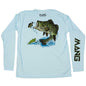 MANG Largemouth Bass MANG - LS - XS-Arctic Blue