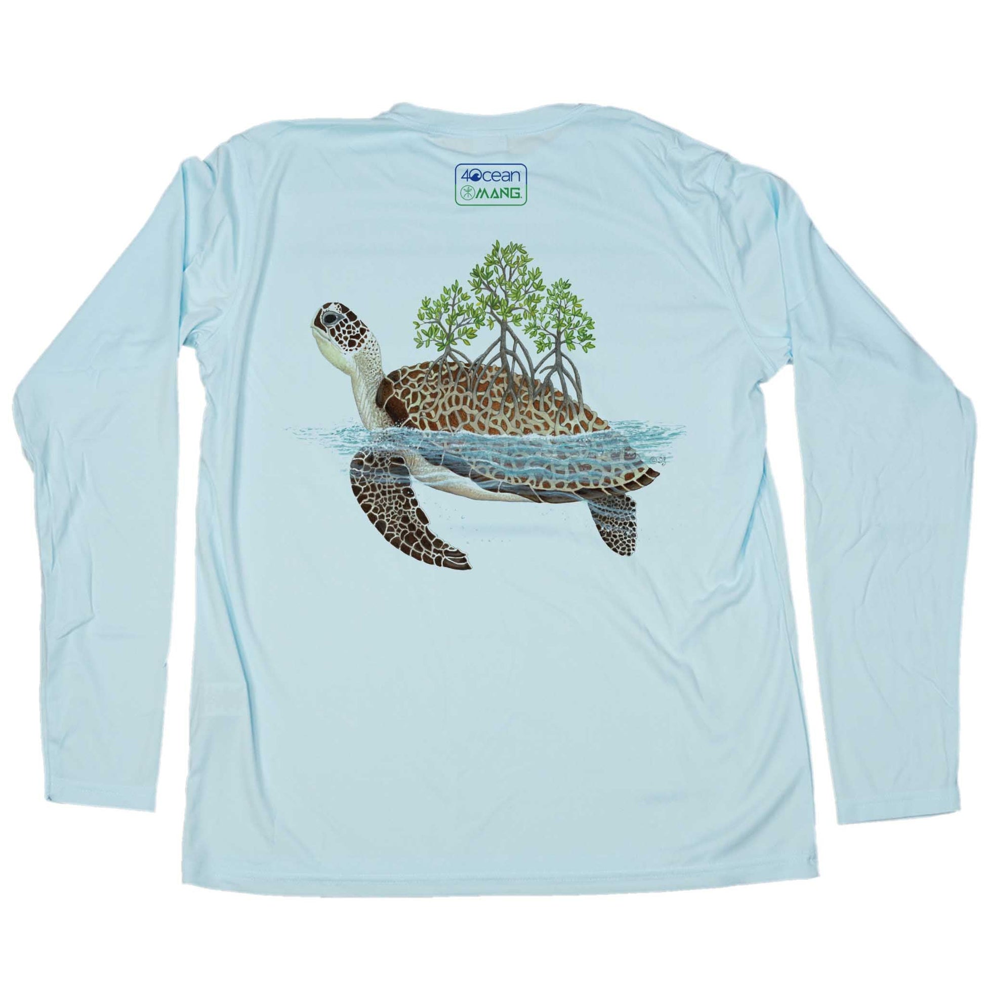 MANG 4ocean Turtle Eco LS - Men's - XS-Arctic Blue