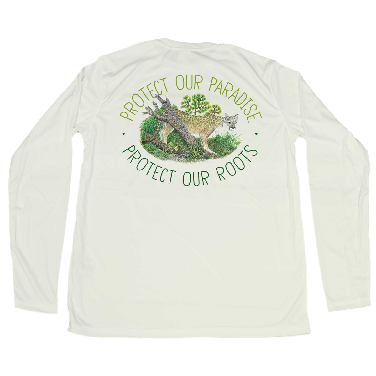 MANG Conservation Florida Panther - LS - XS-Oyster Shell