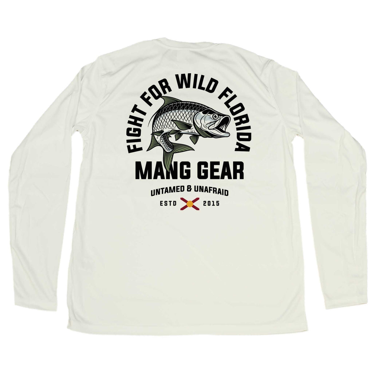 MANG Fight For Wild Florida Tarpon - LS - XS-Oyster Shell