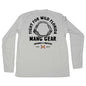 MANG Fight For Wild Florida Shark Jaws - LS - XS-Pearl Gray