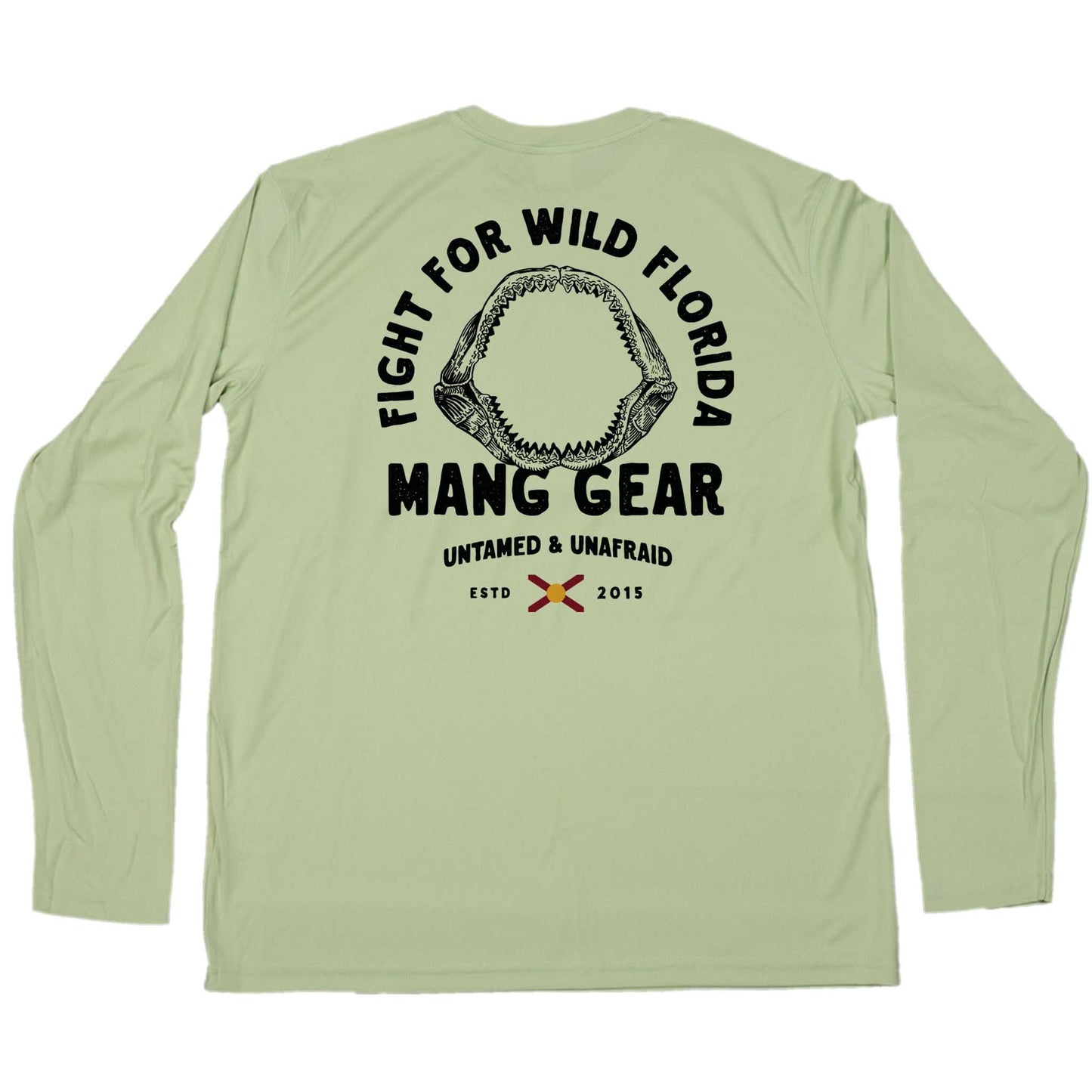 MANG Fight For Wild Florida Shark Jaws - LS - XS-Sage