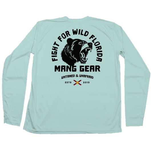 MANG Fight For Wild Florida Bear - LS - XS-Seagrass