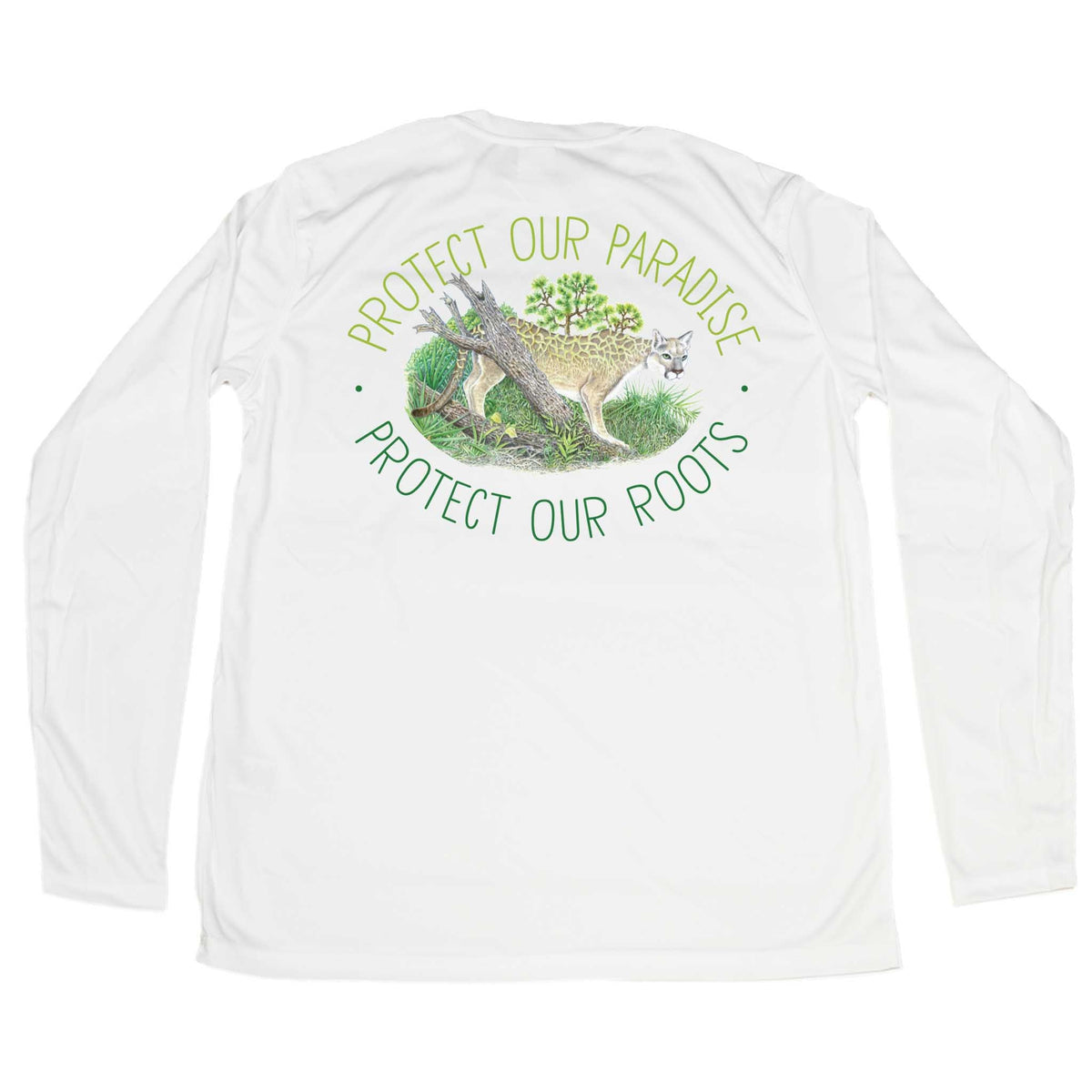 MANG Conservation Florida Panther - LS - XS-White