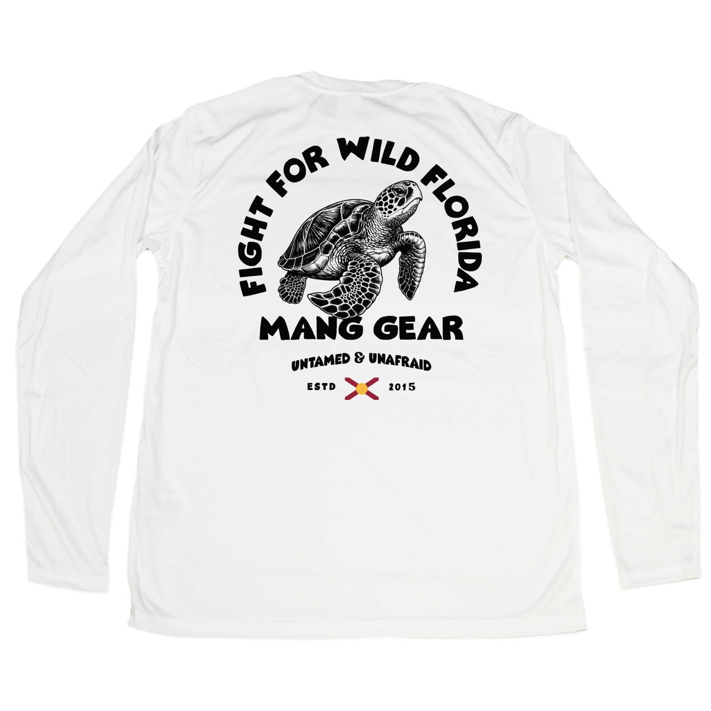 MANG Fight For Wild Florida Sea Turtle - LS - XS-White
