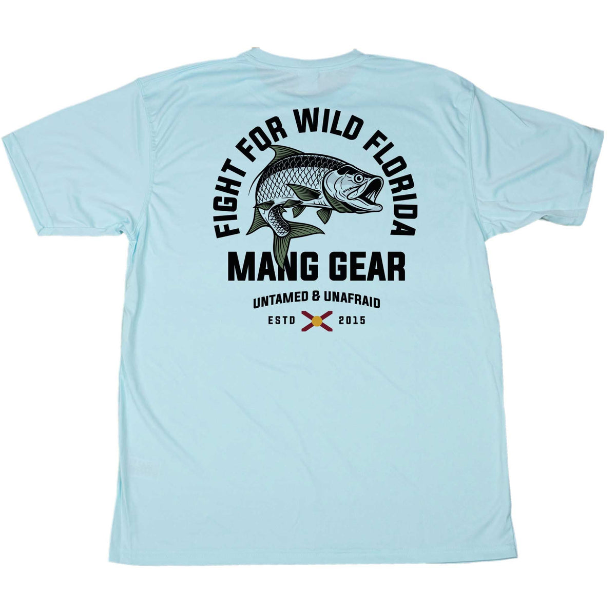 MANG Fight For Wild Florida Tarpon - SS - XS-Arctic Blue