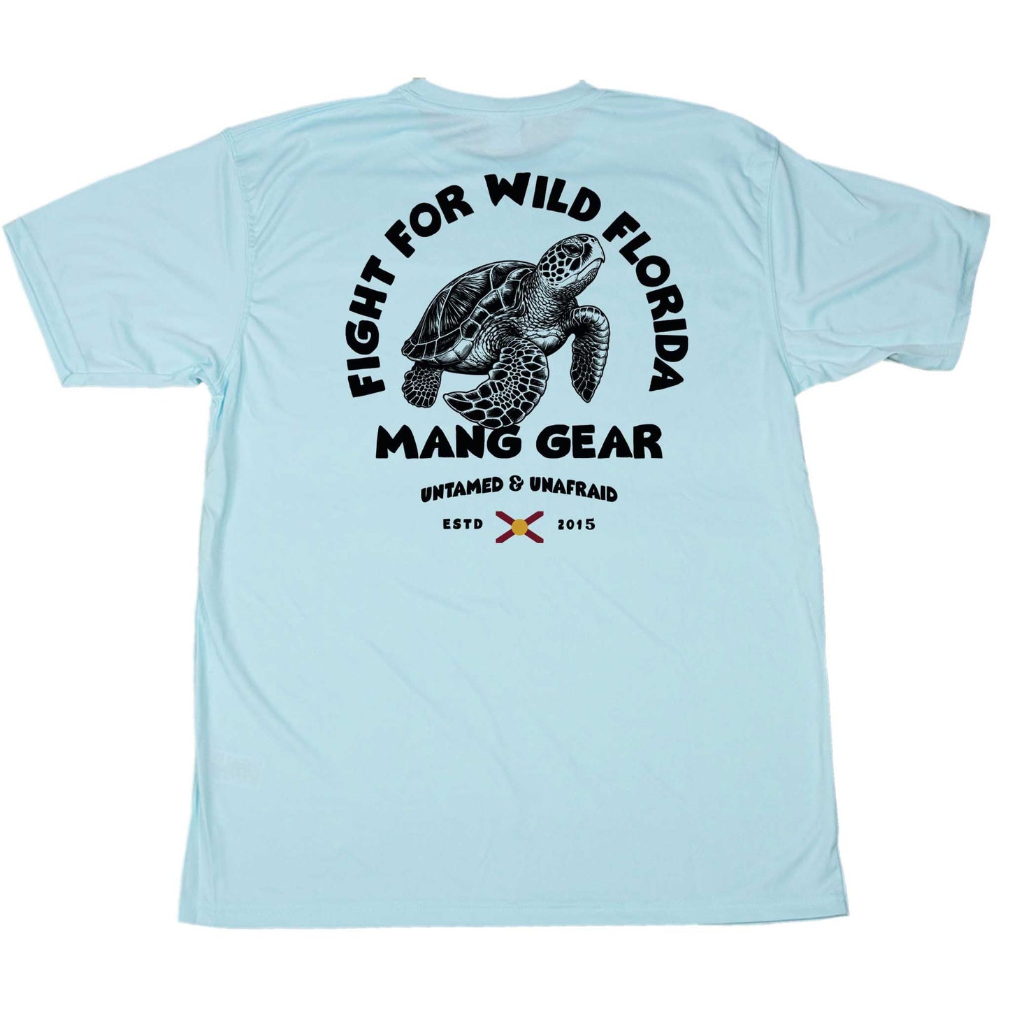 MANG Fight For Wild Florida Sea Turtle - SS - XS-Arctic Blue