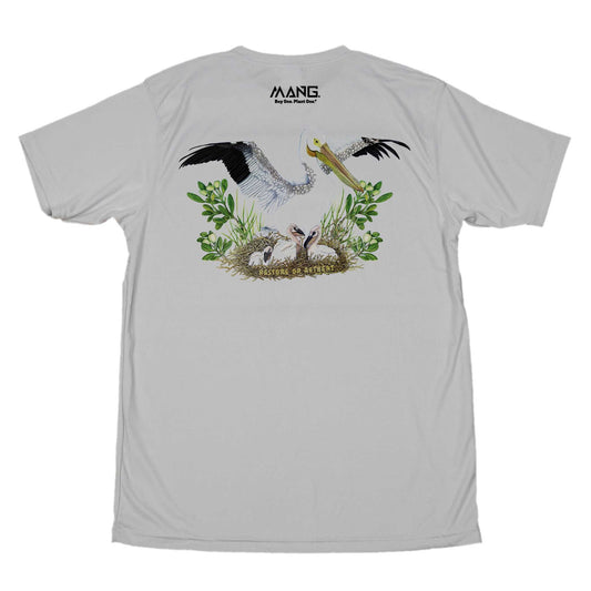 MANG White Pelican MANG - SS - XS-Pearl Grey