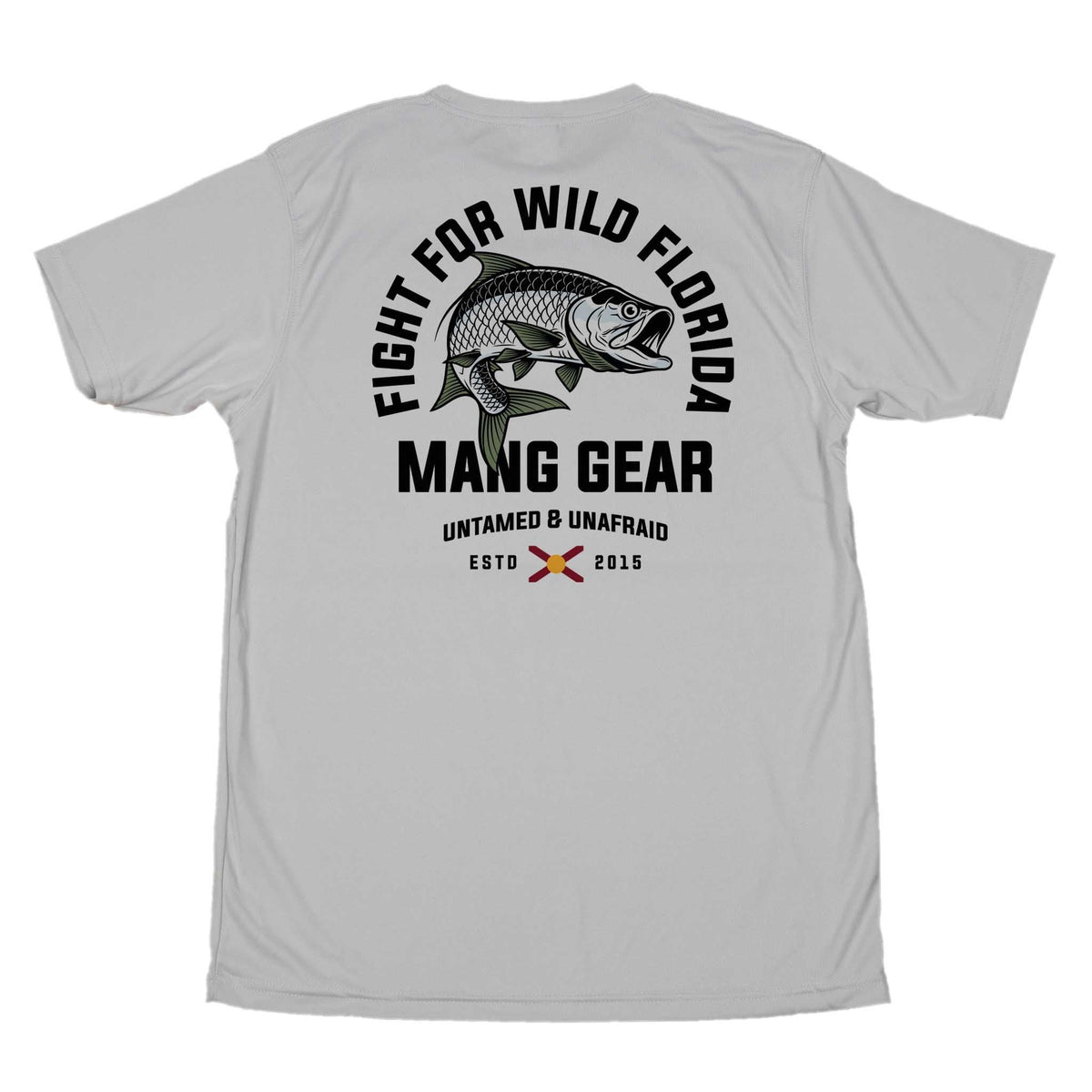 MANG Fight For Wild Florida Tarpon - SS - XS-Pearl Grey