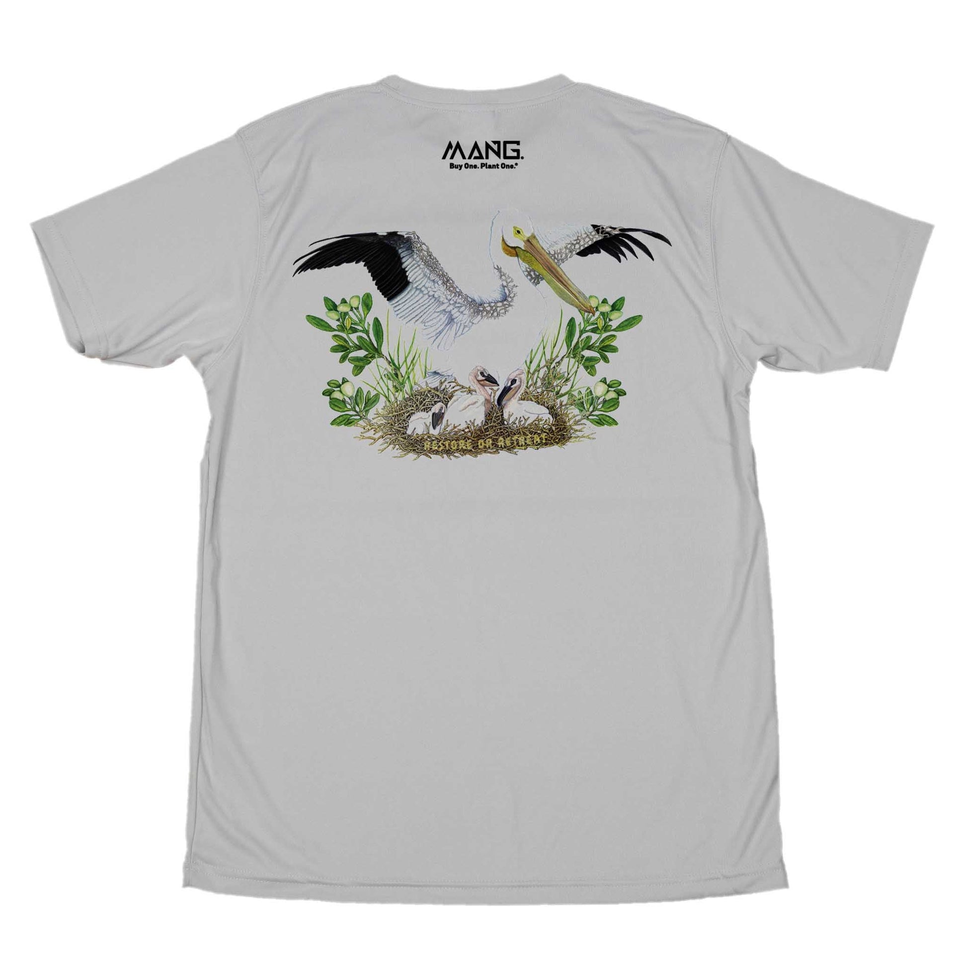 MANG White Pelican MANG - SS - XS-Pearl Grey